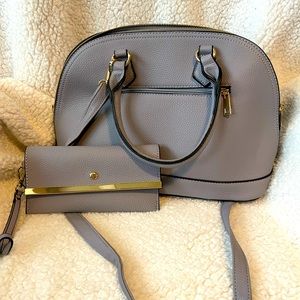 Handbag and wrist wallet
